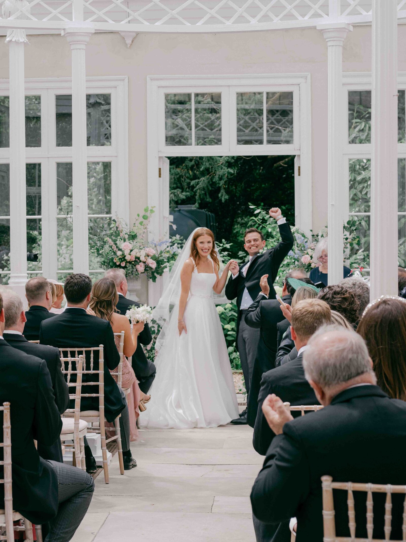 Wedding Ceremony in the Conservatory at Came house
