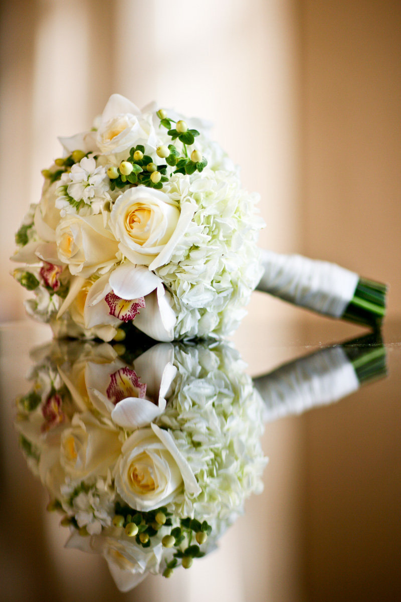 Bridal Bouquet Cream White and Green