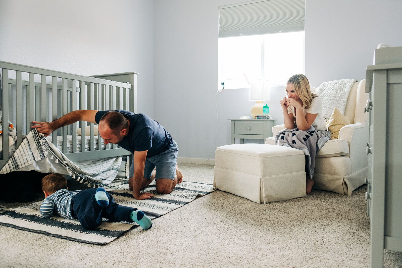 checking under the bed for monsters