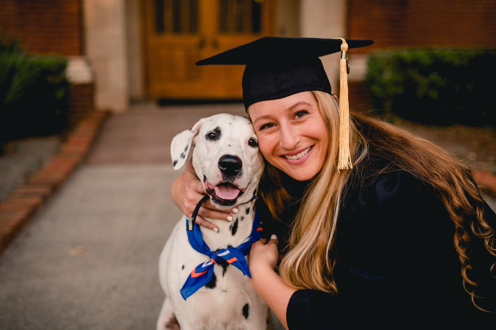 University of Florida photo ideas with cap and gown and dog