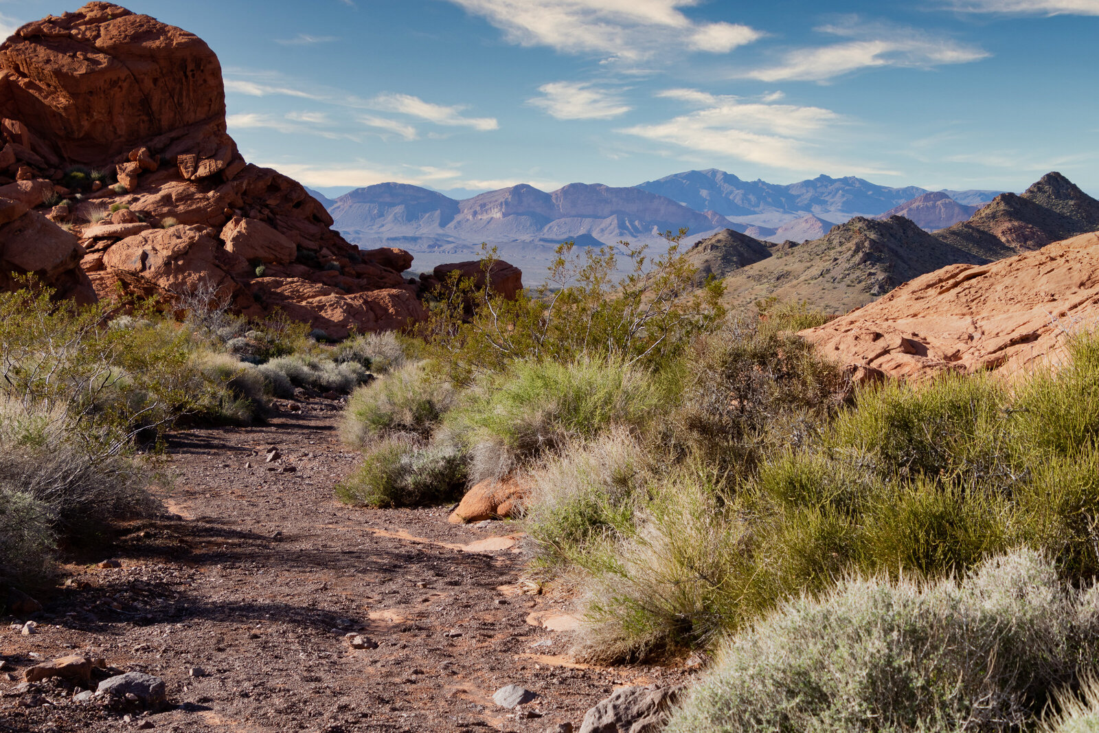 path in Valley of Fire NV