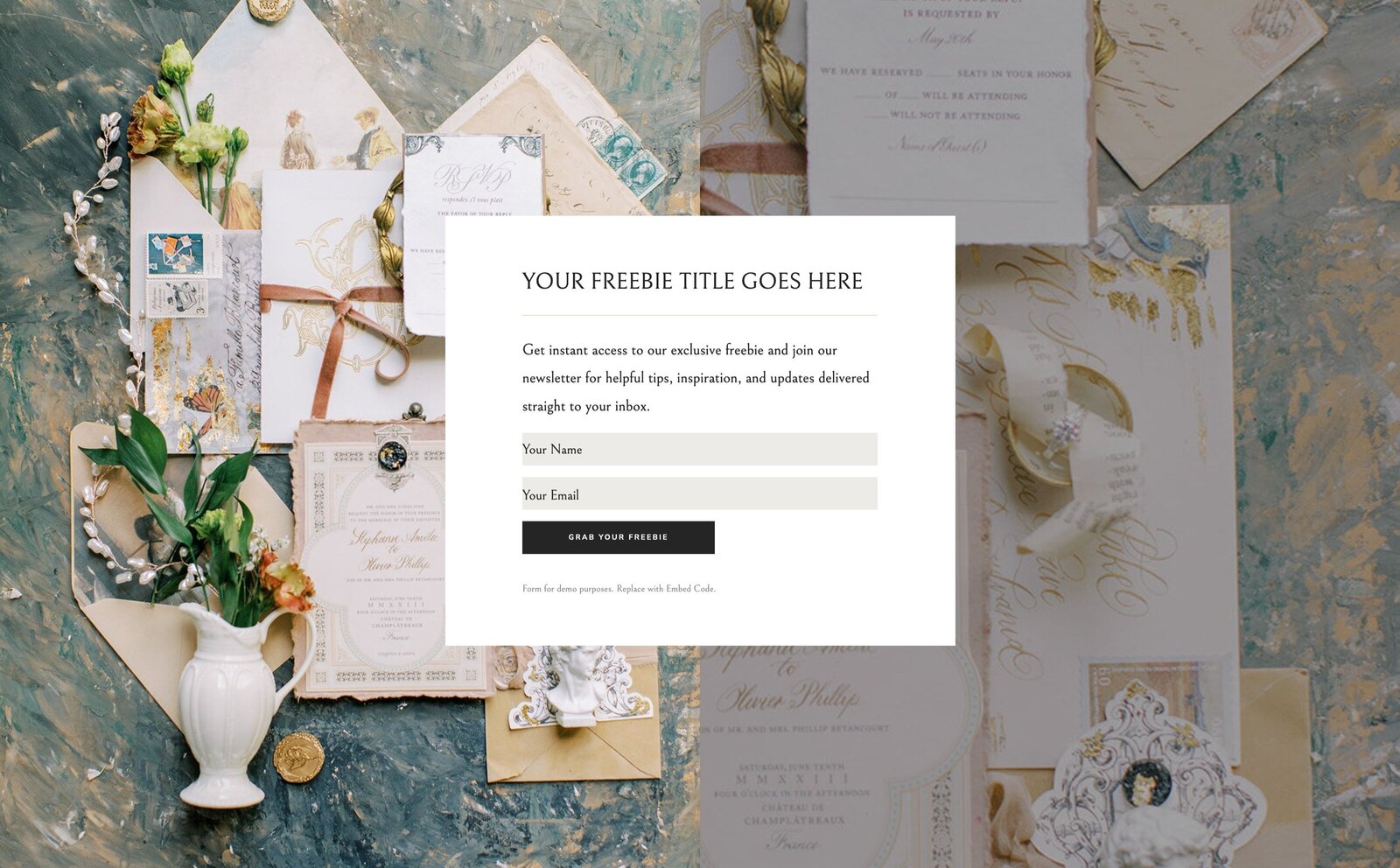 Showit Design Library - Showit Canvases for Showit Users and Showit Designers - With Grace and Gold - Best Showit Designer - 9