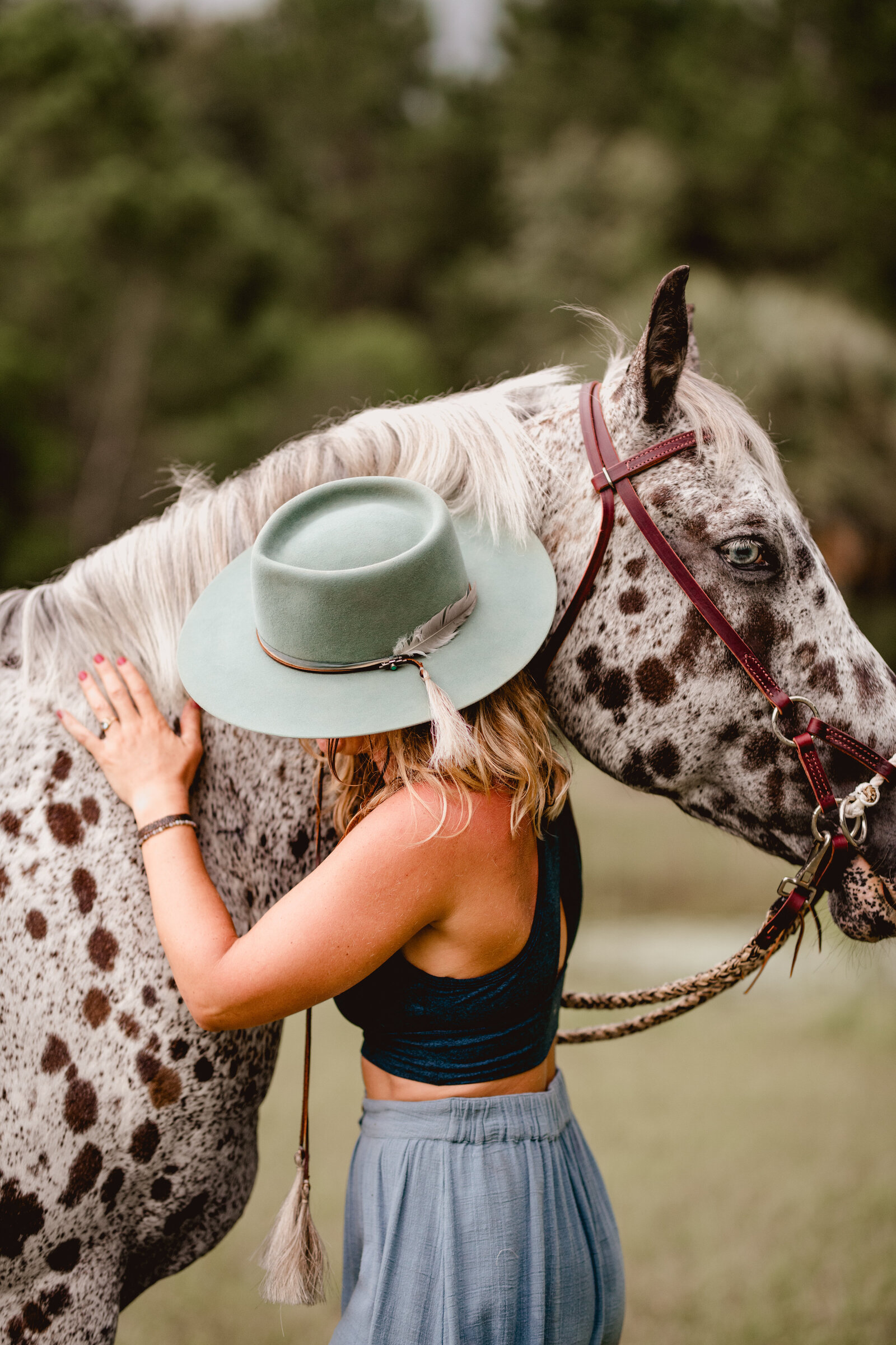 Appaloosa horse and rider portraits taken in Gainesville, FL.