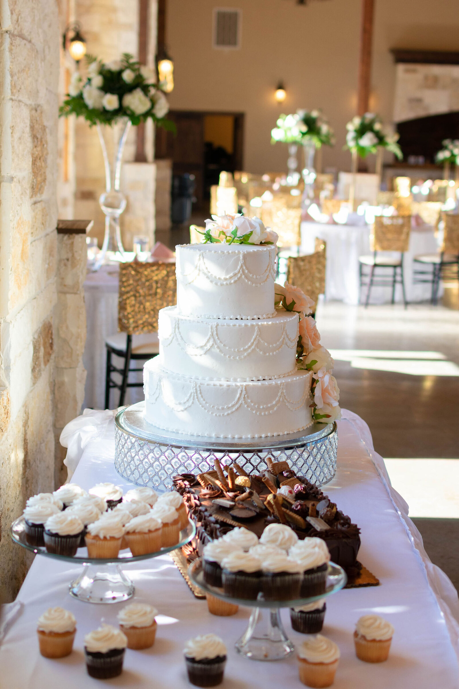 dessert table on a wedding