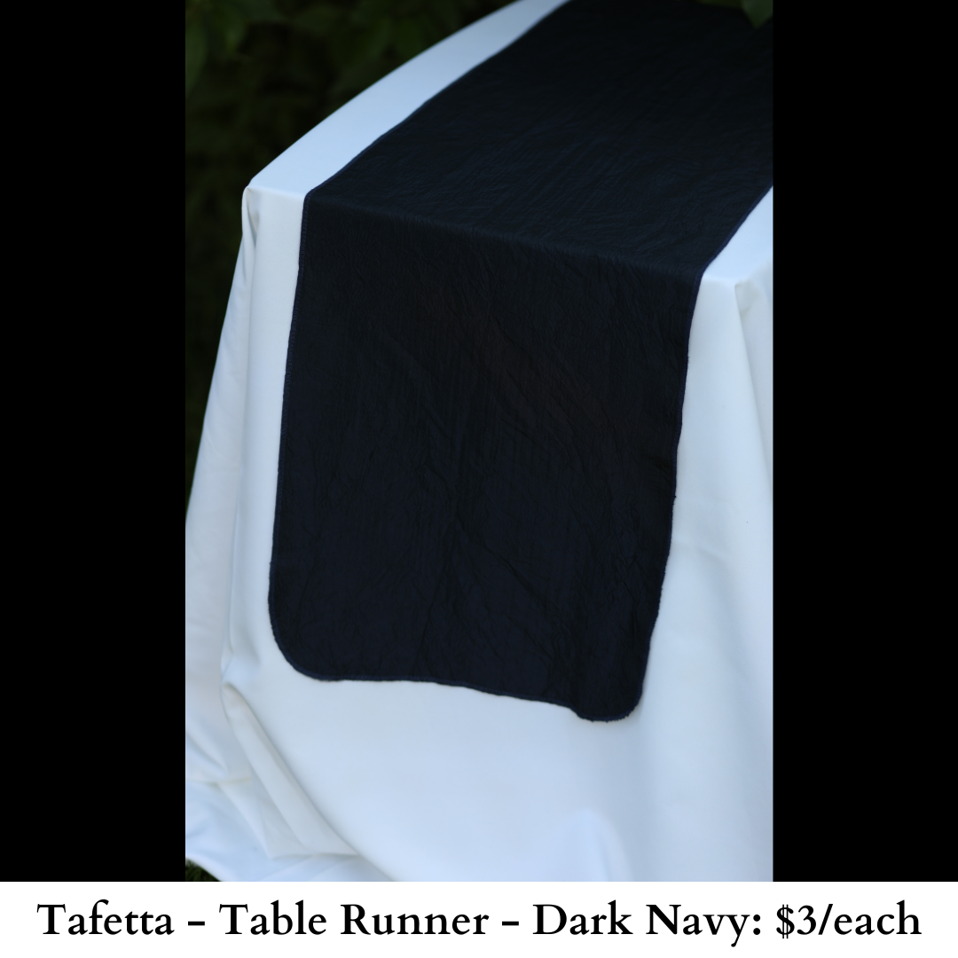 Tafetta-Table Runner-Dark Navy-721