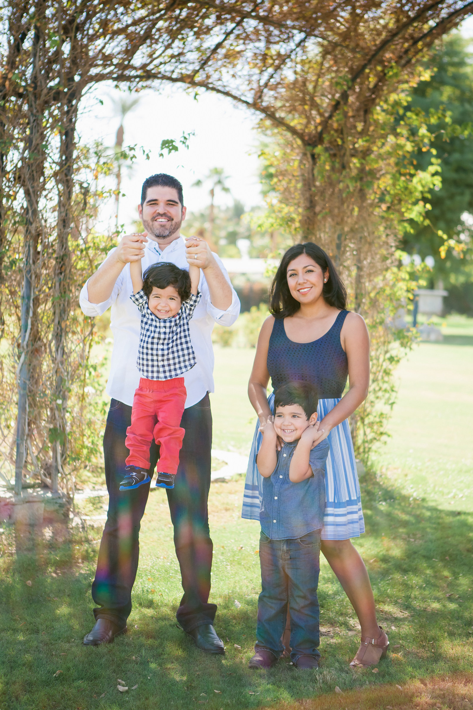 Indio CA family session family of 4 at Empire Polo Grounds