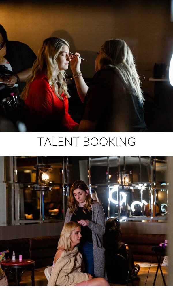 Talent Booking Prep with Hair and Makeup
