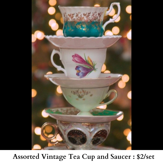 Vintage Tea Cup and Saucer-435