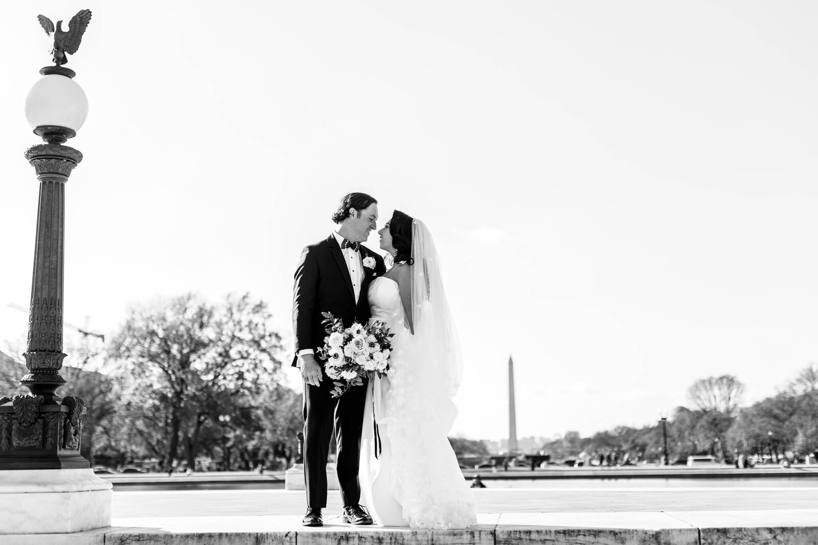 Couple in Washington DC for Wedding