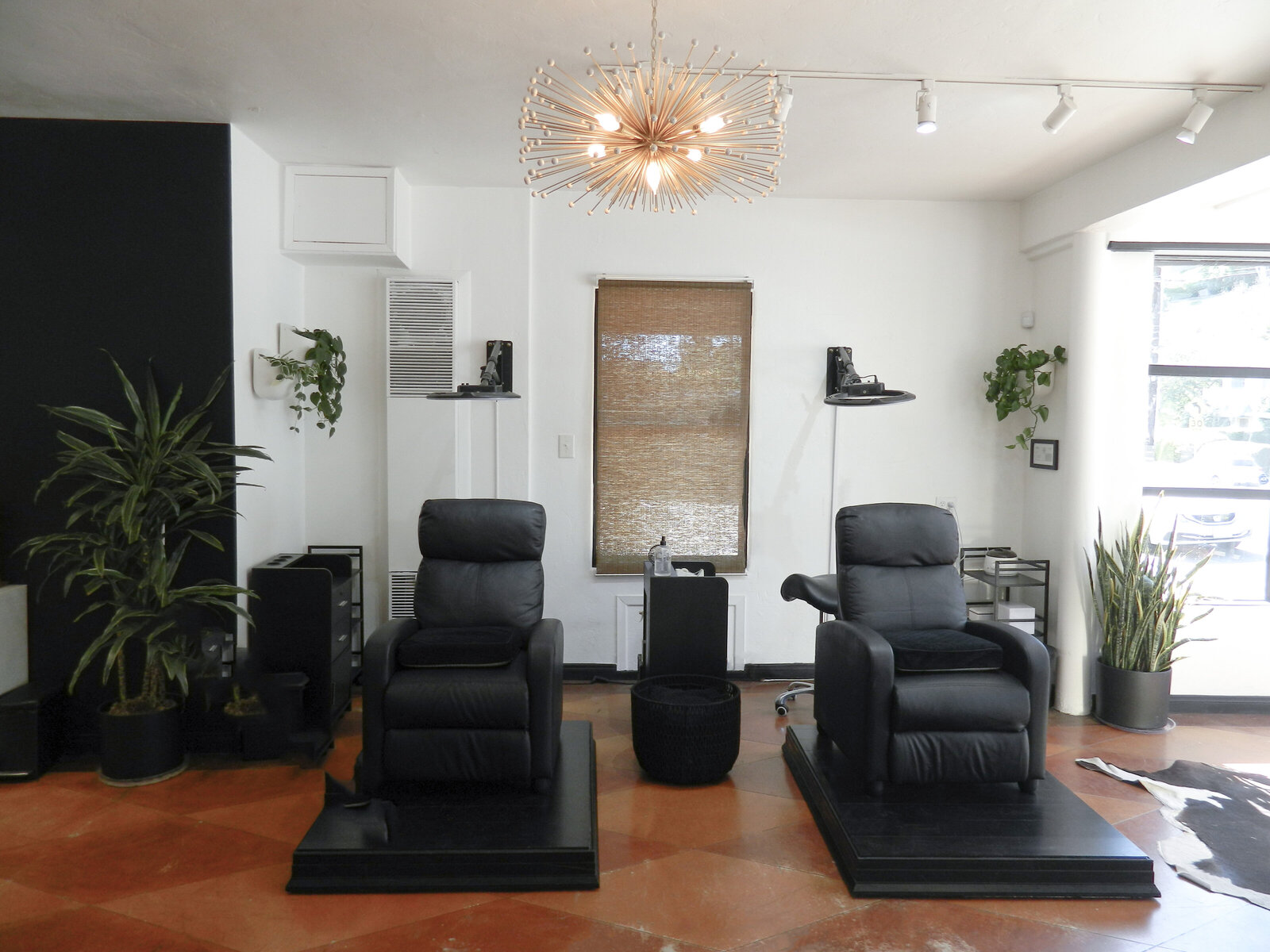 A photo of the interior of Wilde Beauty Co. in San Diego, showcasing the chic and modern design of our salon that provides a relaxing and stylish atmosphere for our clients.