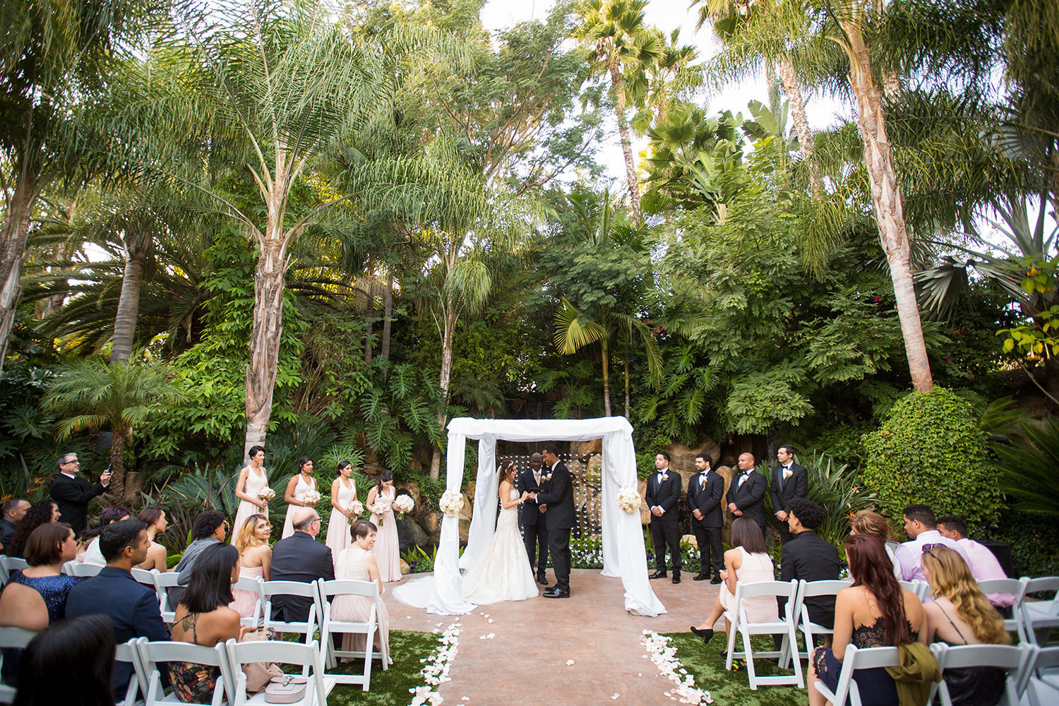 Arbor Terrace wedding ceremony