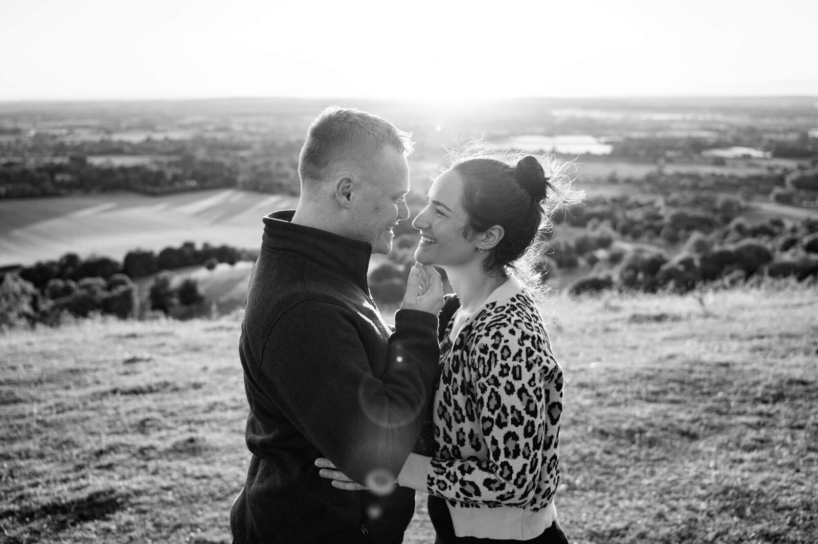 Chloe Bolam - Buckinghamshire UK Engagement and Couple Photographer - Coombe Hill Photoshoot - J & R - 04.07.22 - 10