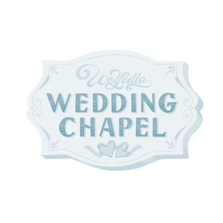 Wolfville Wedding Chapel Blue Logo