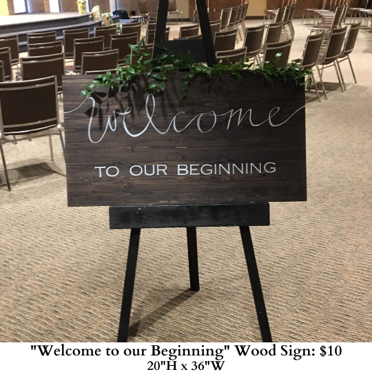 Welcome to our Beginning Wood Sign-568