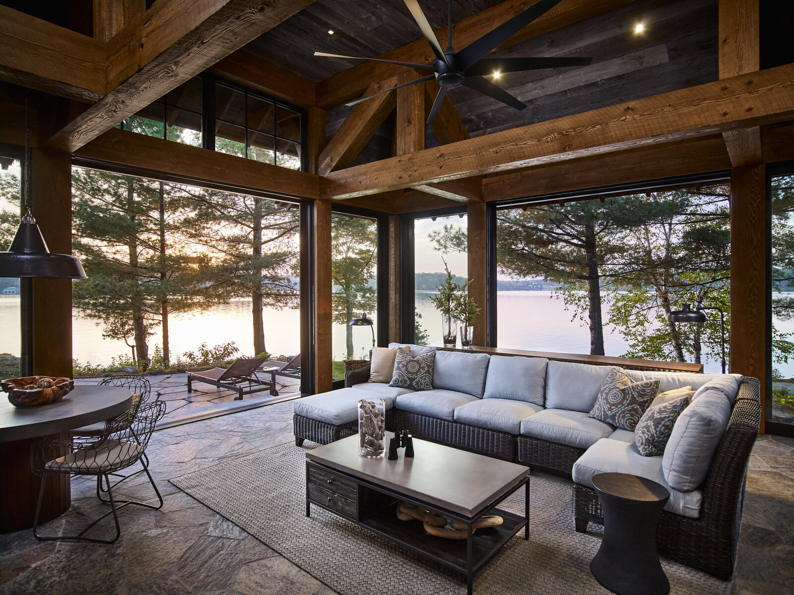 019-Port Carling-Cottage-Muskoka-Rustic-Outdoor Sectional