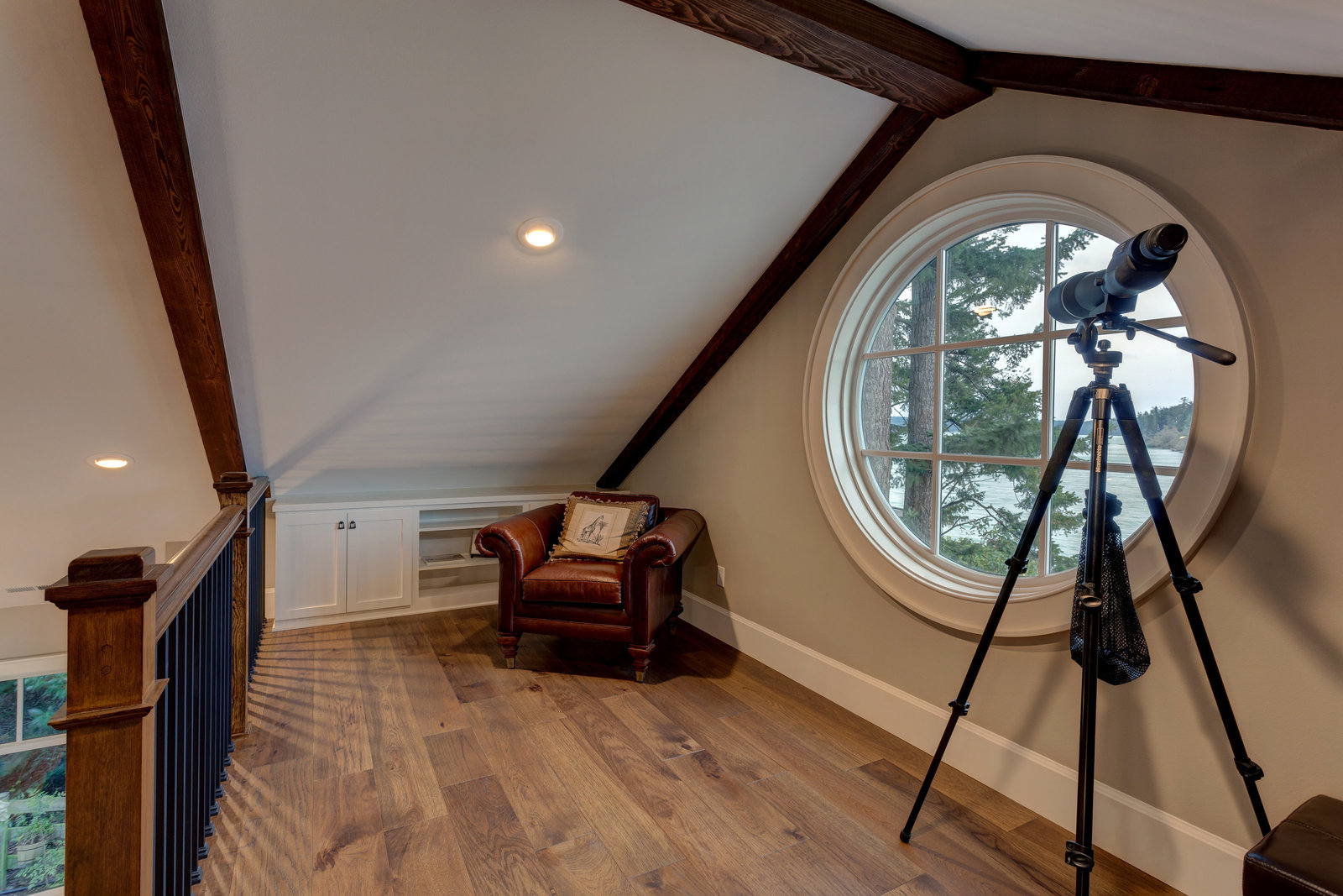 hideaway attic space with portal window
