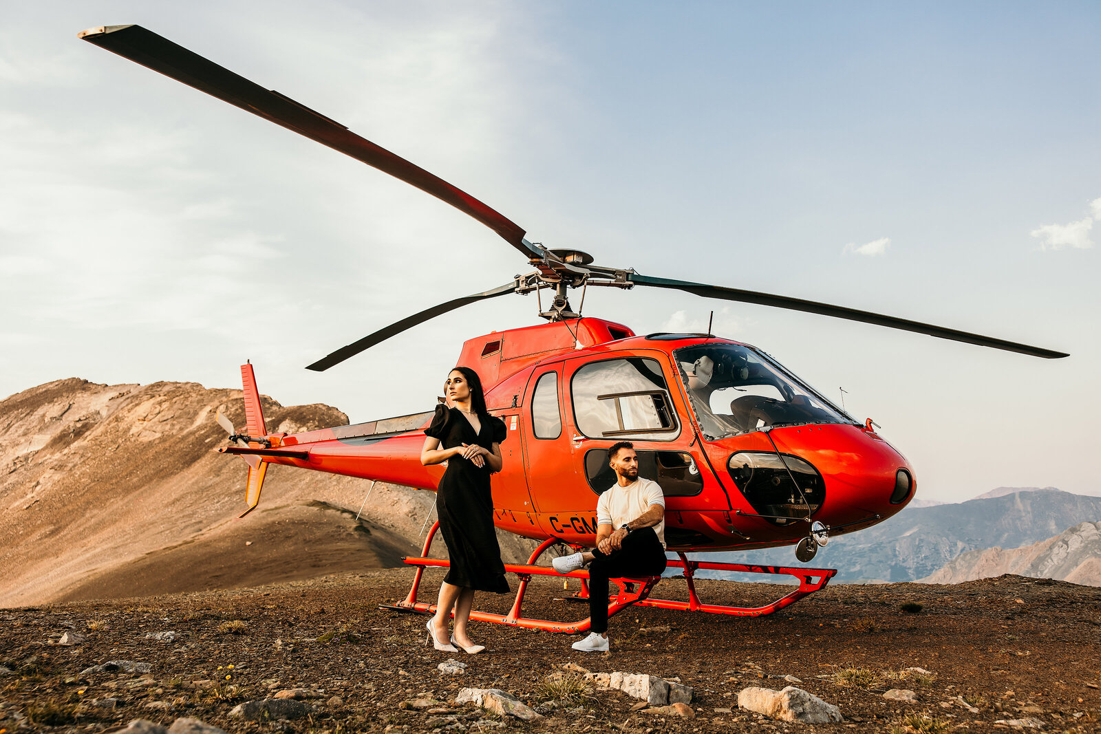 Edmonton Banff Canmore Wedding Photographer - Helicopter Elopment - Helicopter Wedding
