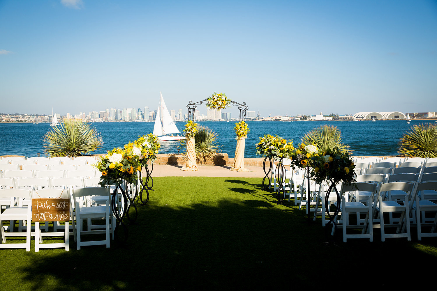 ceremony space at admiral kidd club