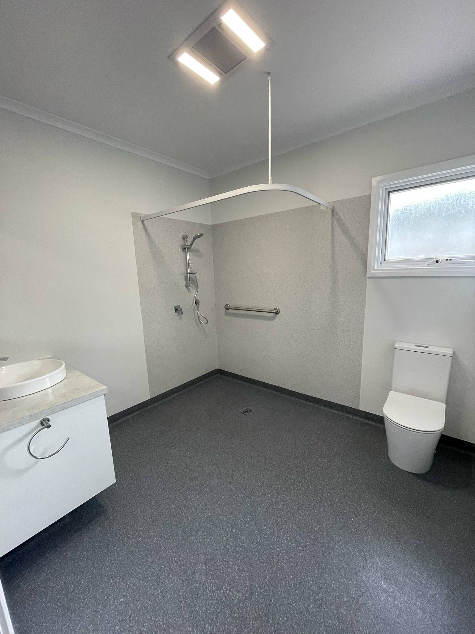 Finished bathroom renovation by AR Construction in Warrnambool