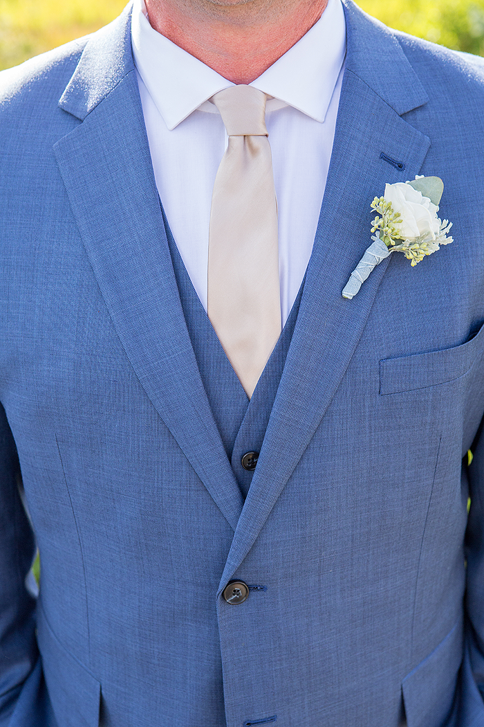 Groom suit detail shot
