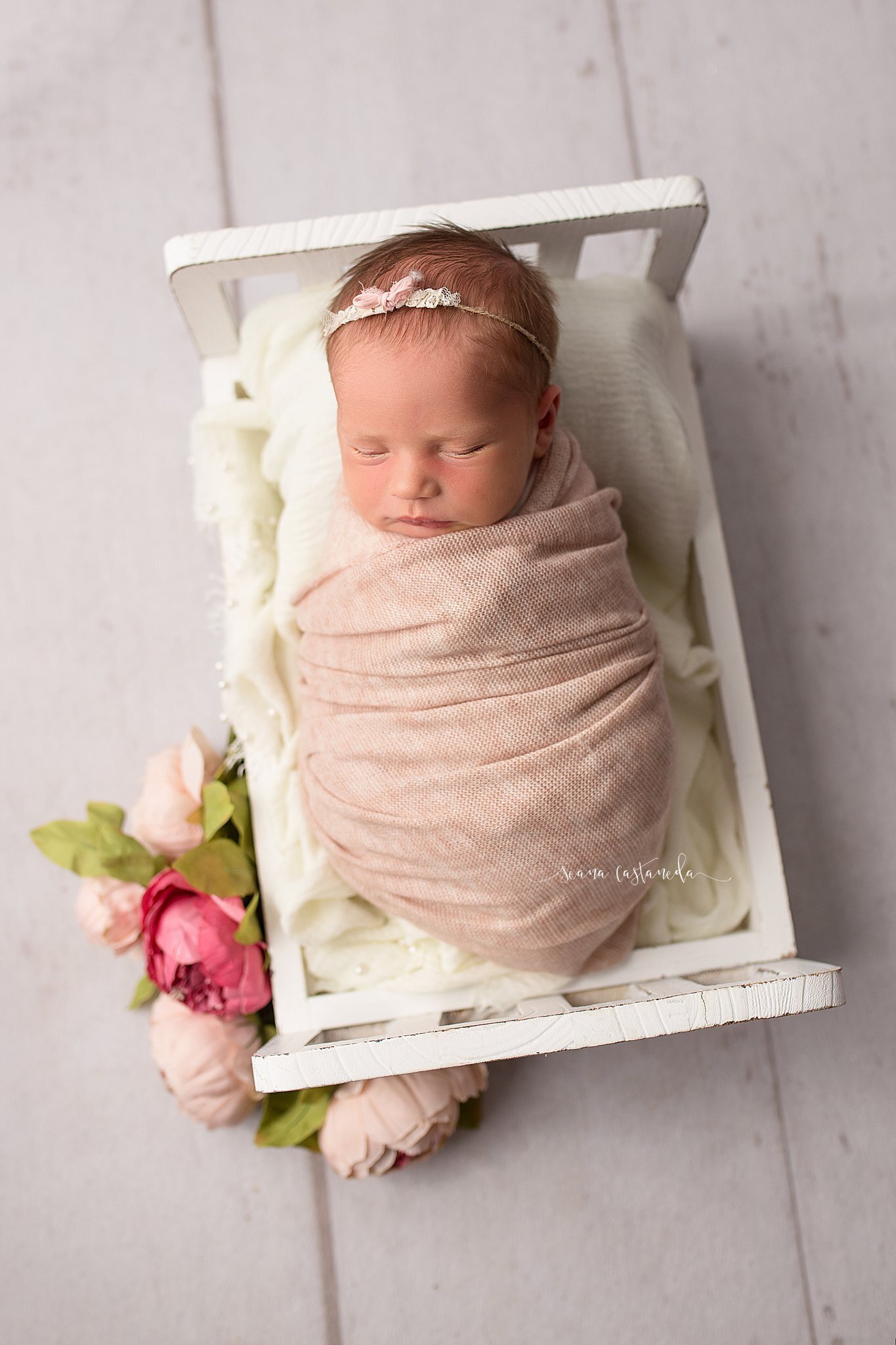 newborn baby girl santa clarita photography studio