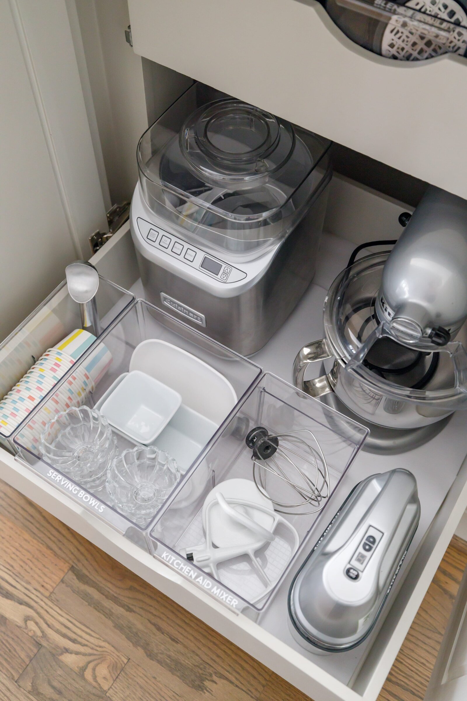 vision and hammer kitchen drawer with small appliances