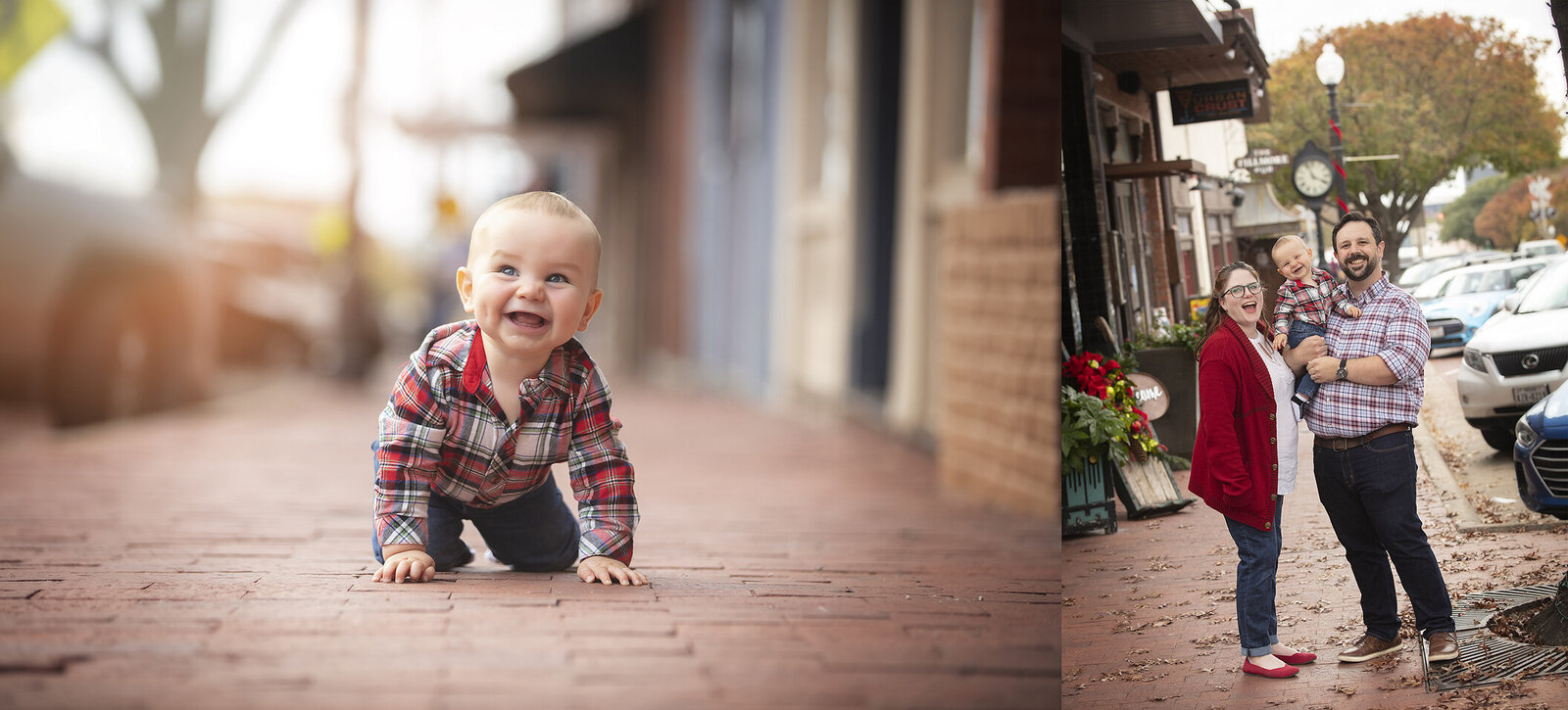 Family photography in downtown Plano