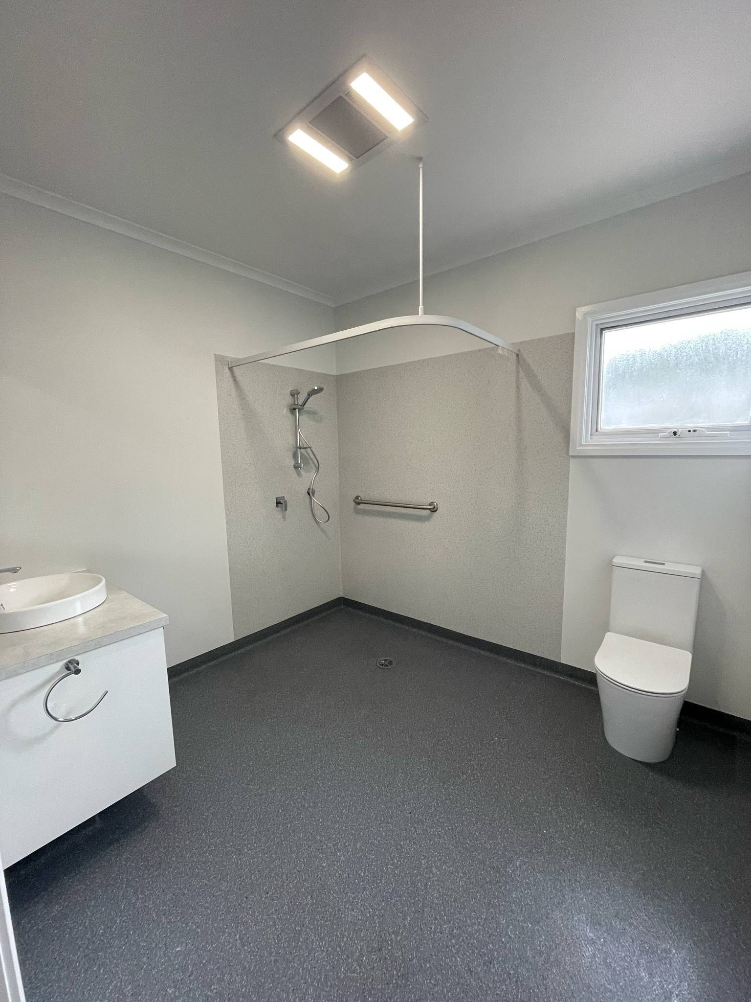 Finished bathroom renovation by AR Construction in Warrnambool