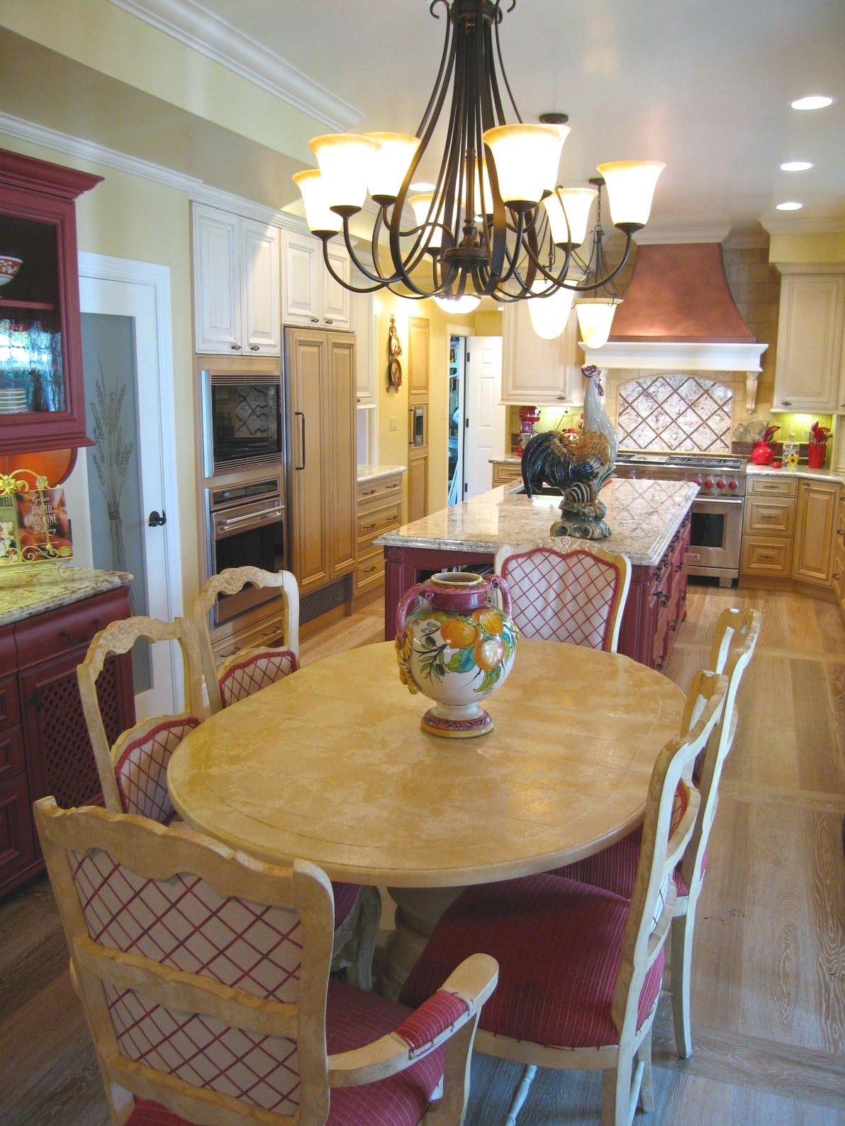 Country French Kitchen Dining Area Design