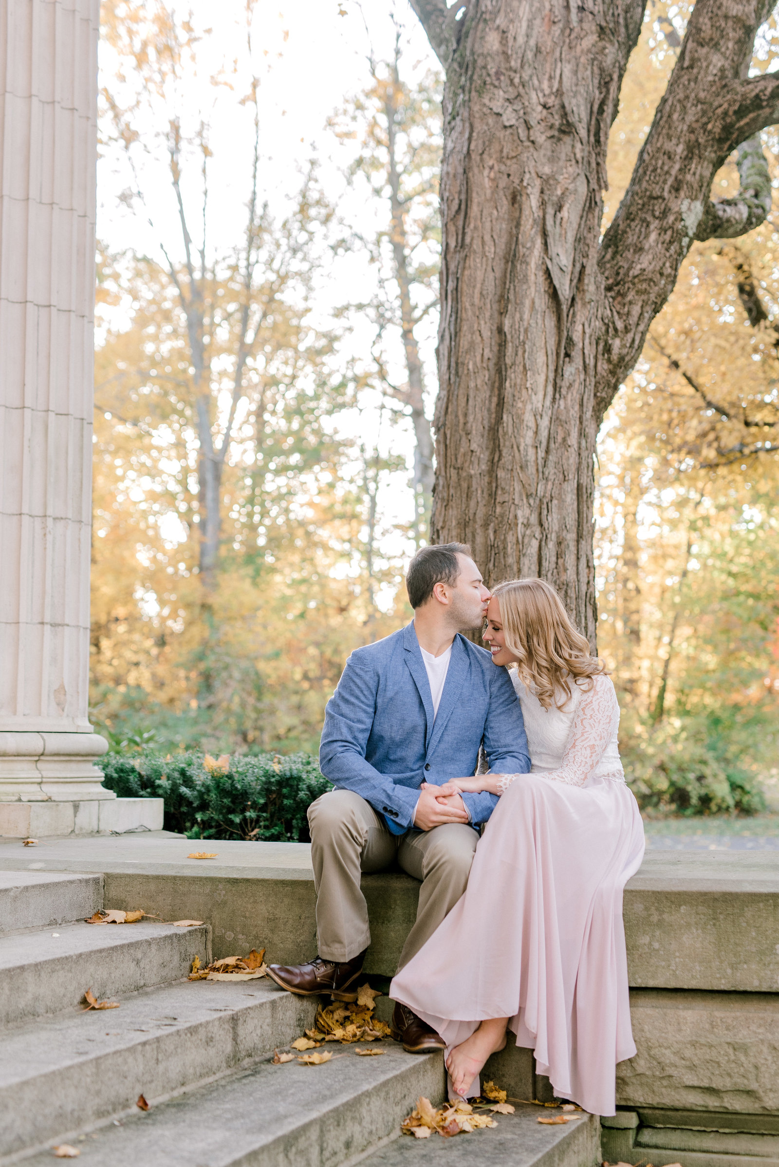 Chautauqua  NY Engagement Session in the fall