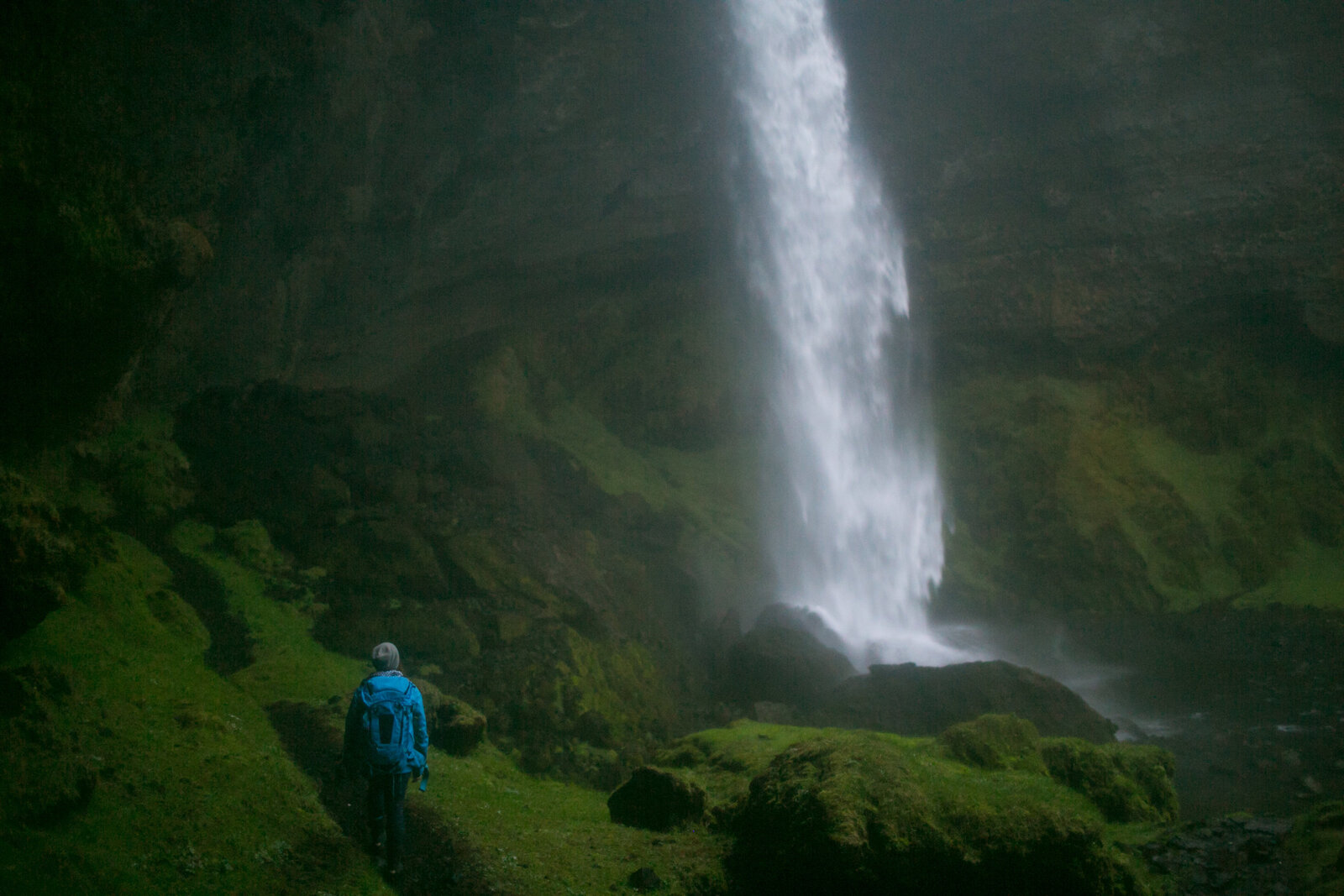 Destination Elopement Photographer Iceland Waterfall
