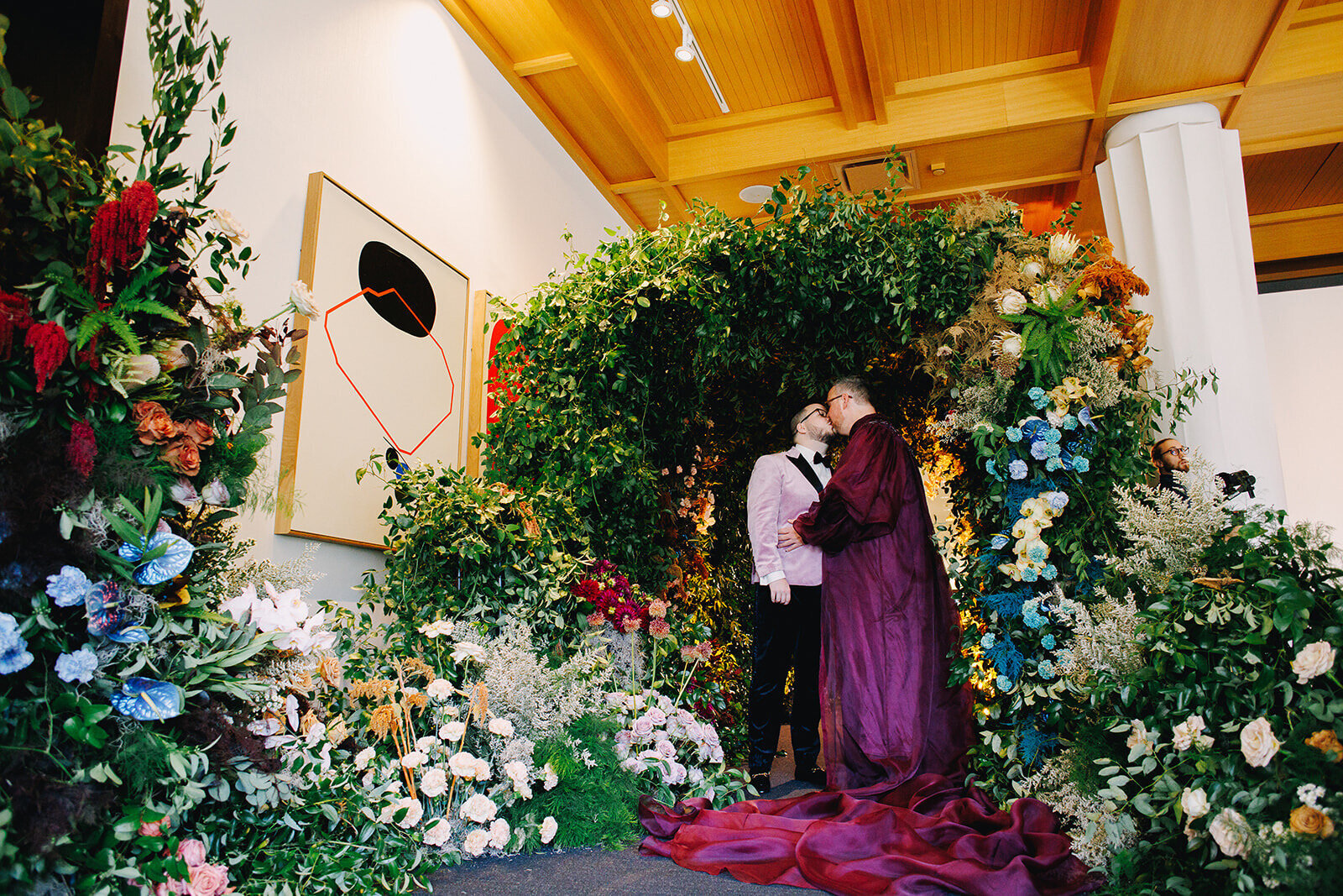 The Joseph Wedding, gay wedding, flowers by Elizabeth HBO Full Bloom