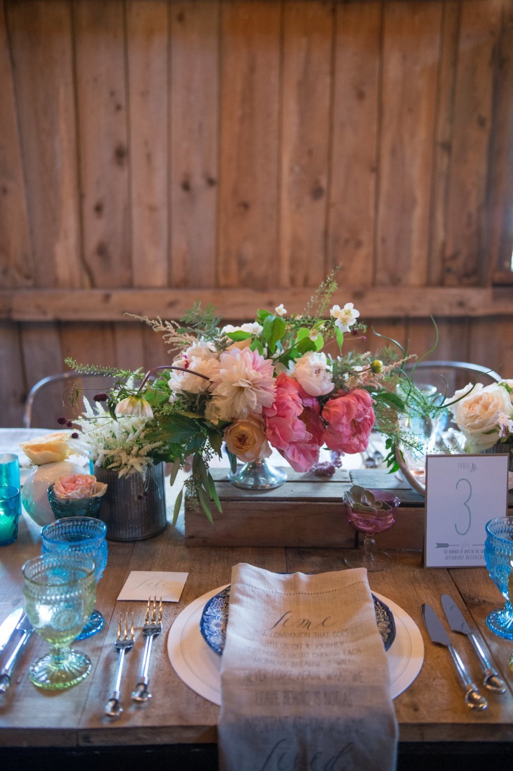 Rustic and colorful barn wedding at The Barn on Walnut Hill in Maine
