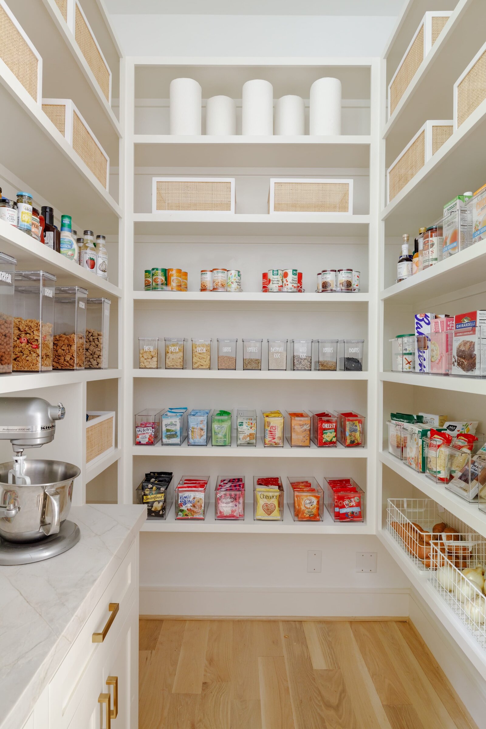 vision and hammer kitchen pantry with mixer on counter
