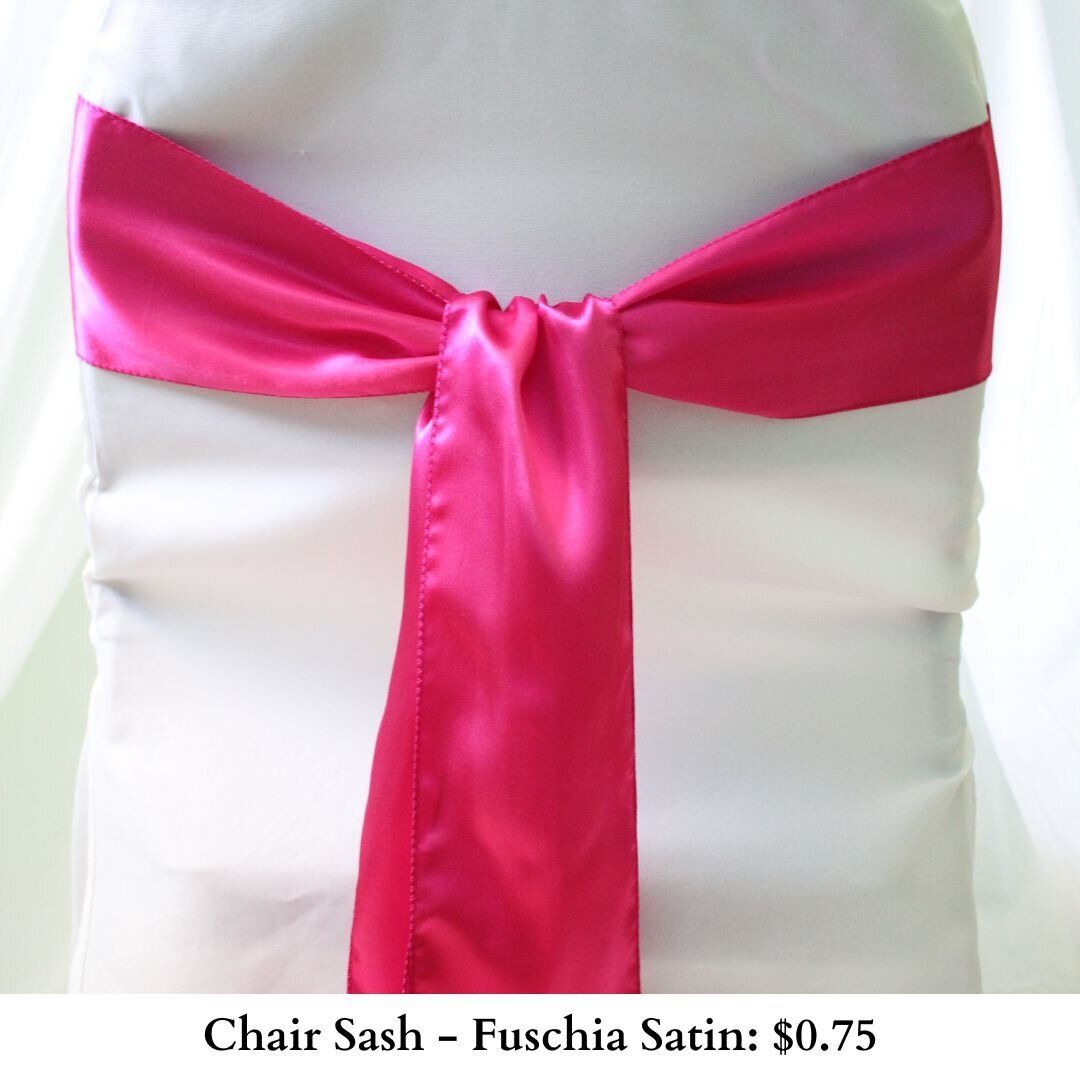 Chair Sash-Fuschia Satin-221