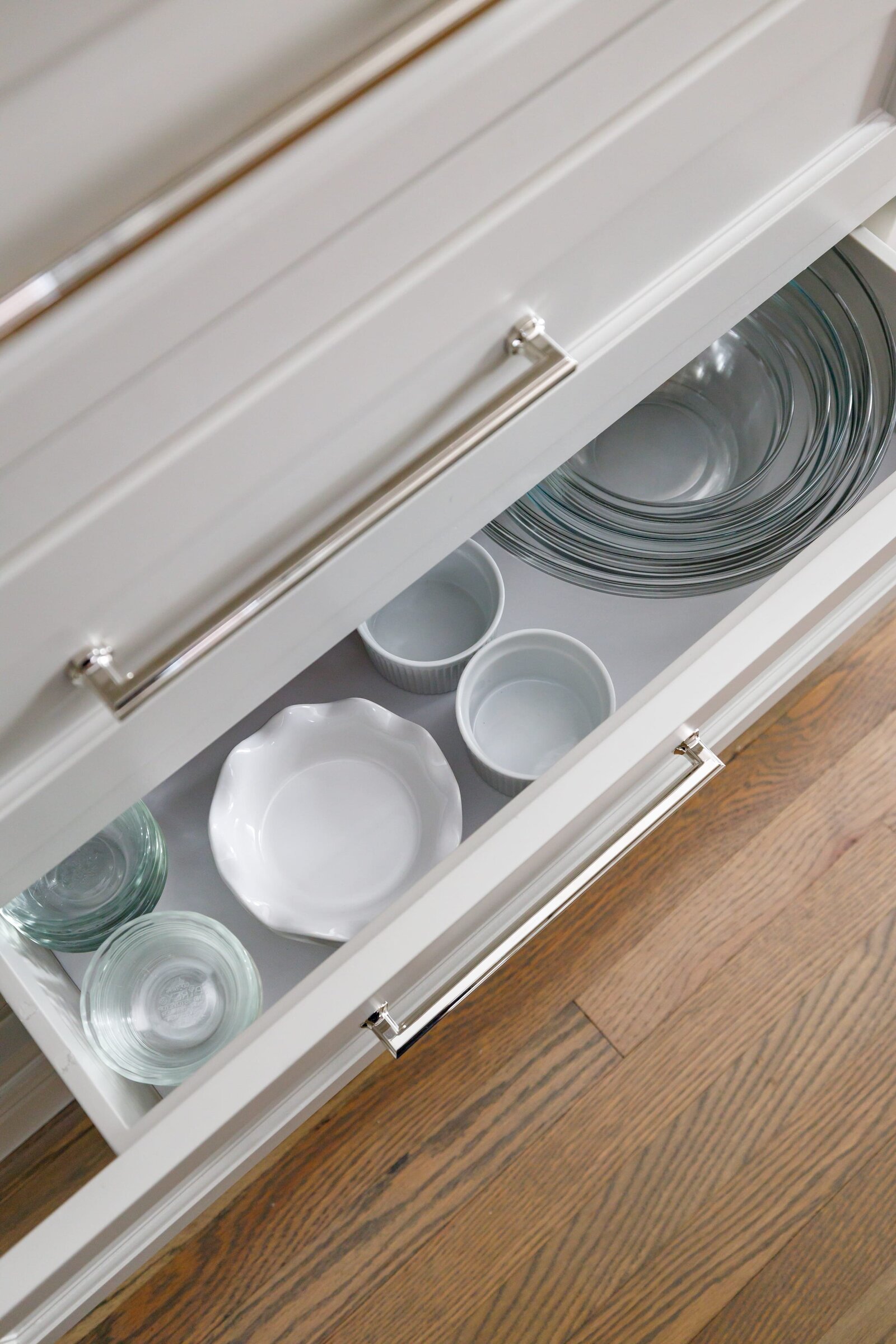 vision and hammer kitchen drawer with glass bowls