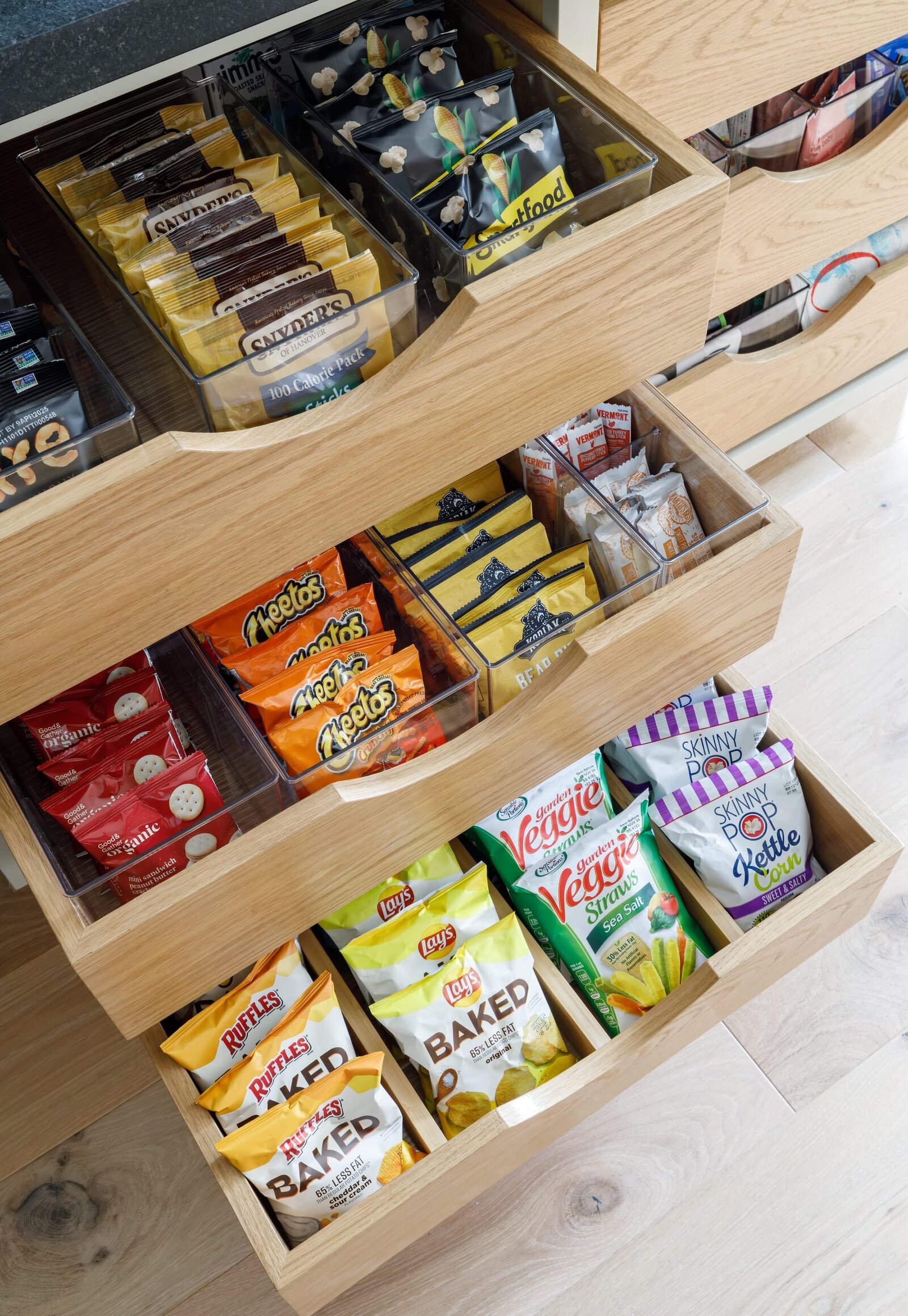 vision and hammer snack drawer organization