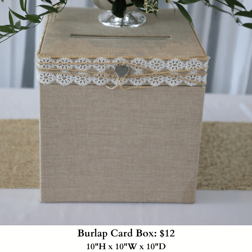Burlap Card Box-127