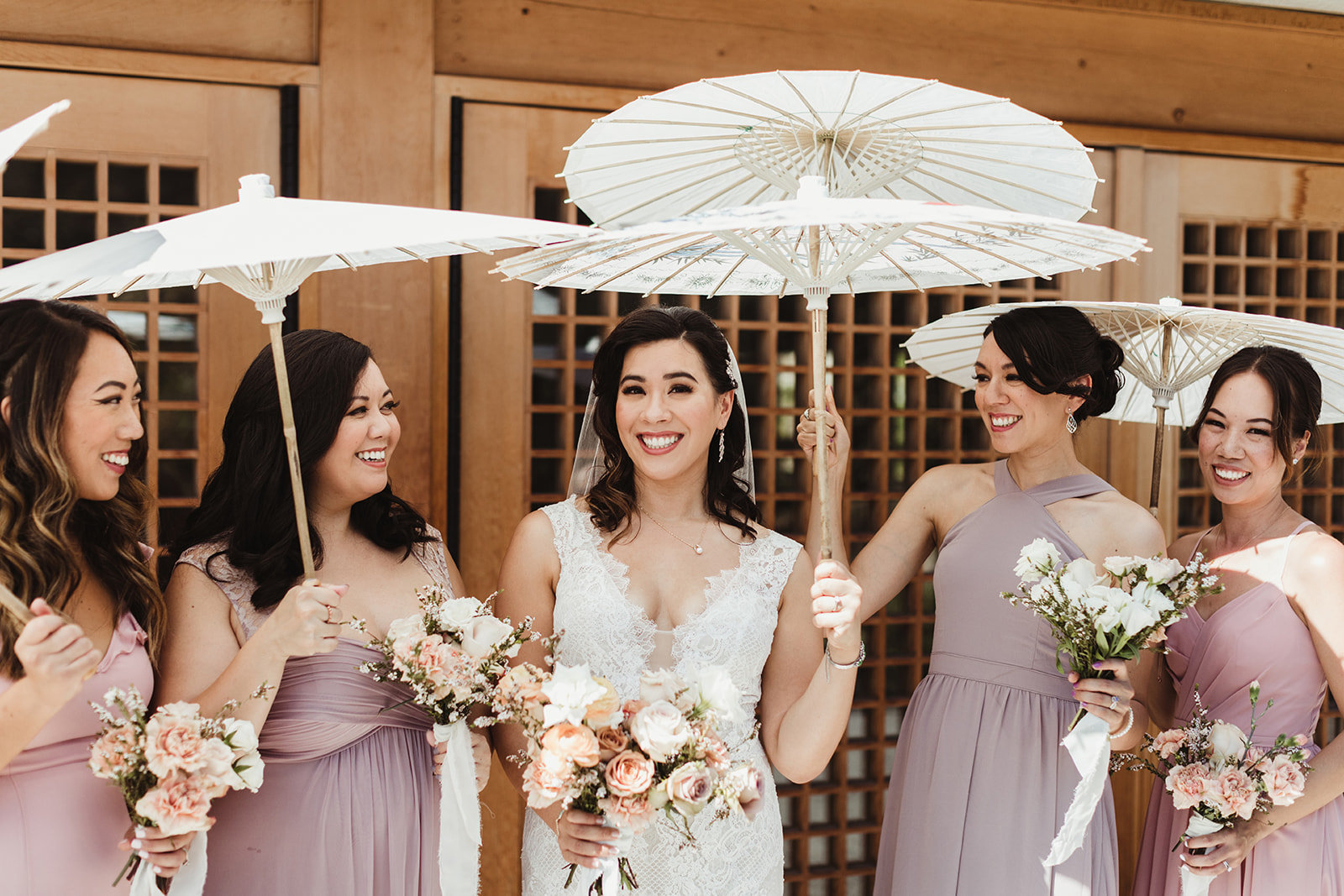 Bridal Party umbrellas
