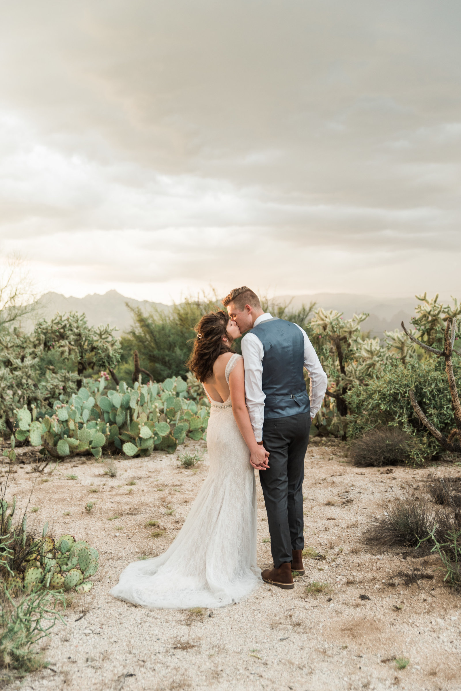 Classic Tucson Saguaro Buttes Desert Wedding Photo | Tucson Wedding Photographer | West End Photography