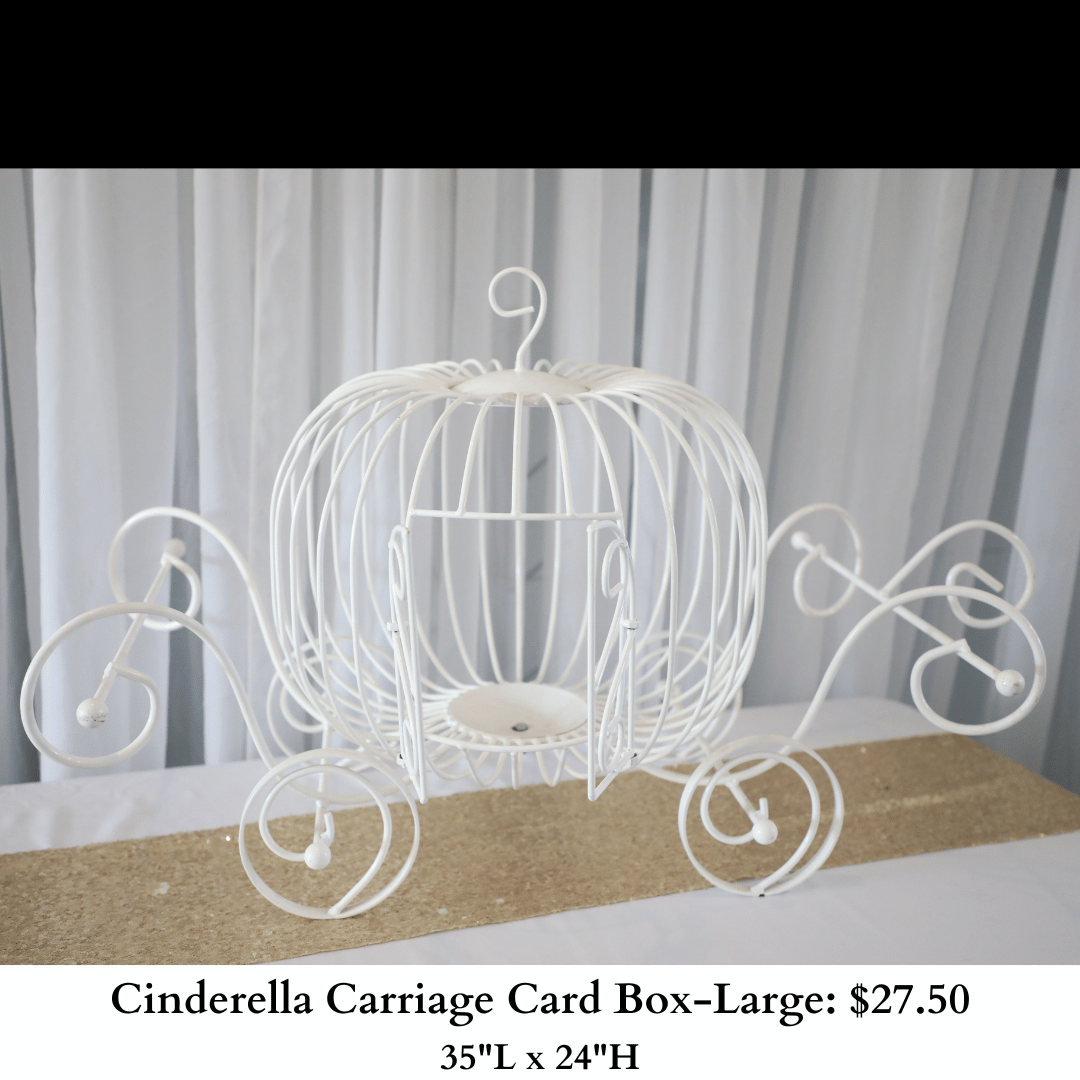 Cinderella Carriage Card Box-Large-123