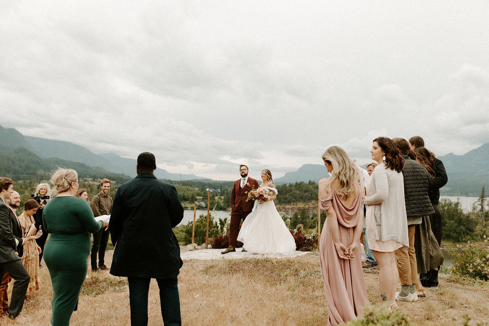 mountain micro-wedding ceremony