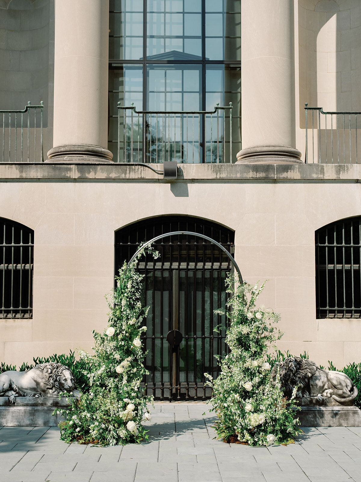 6_Kate Campbell Floral BMA Baltimore Museum of Art Wedding Ceremony by Nikki Daskalakis photo