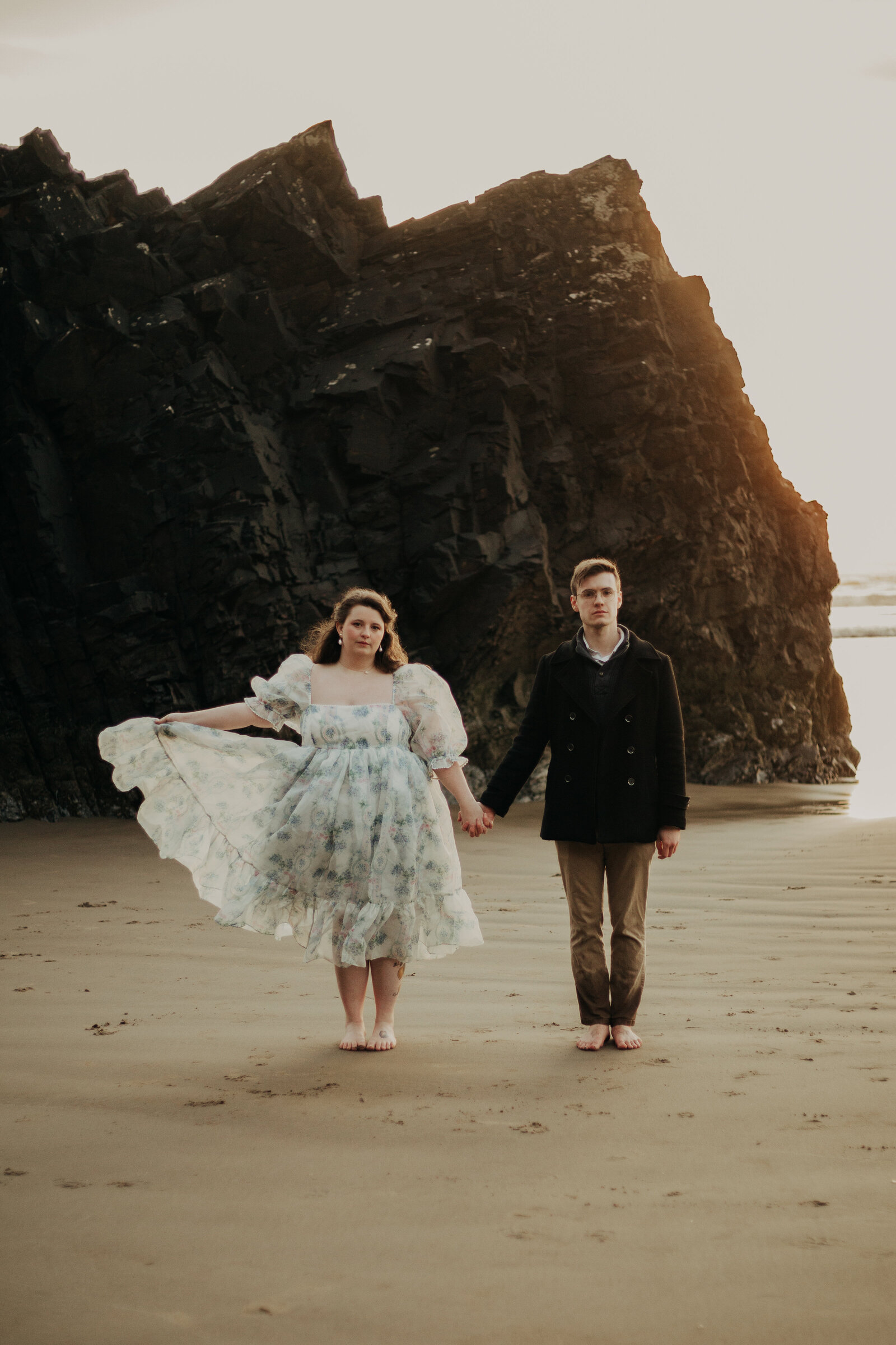 Whimsical Oregon Coast Engagement Shoot-74