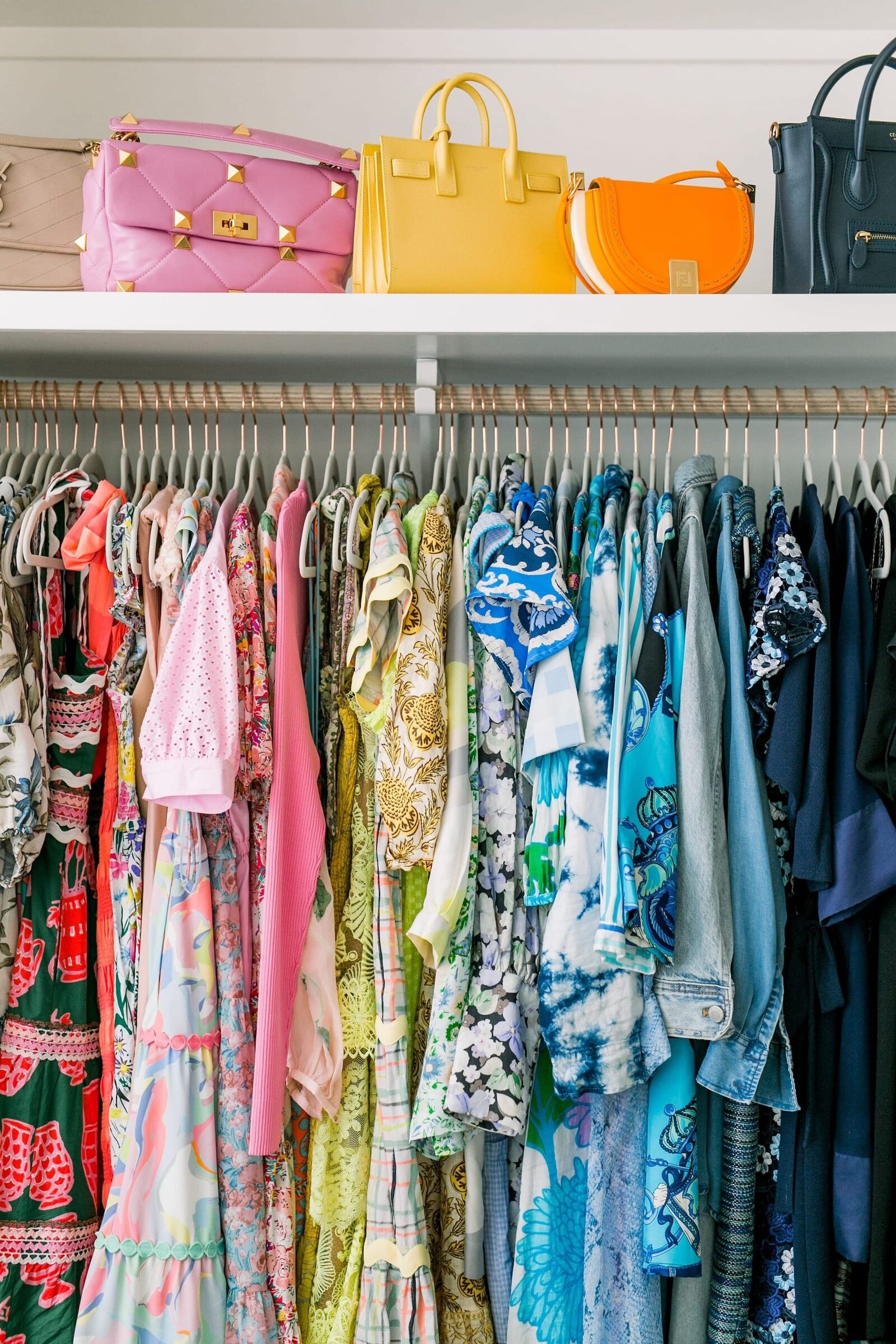 vision and hammer womens closet hanging dresses
