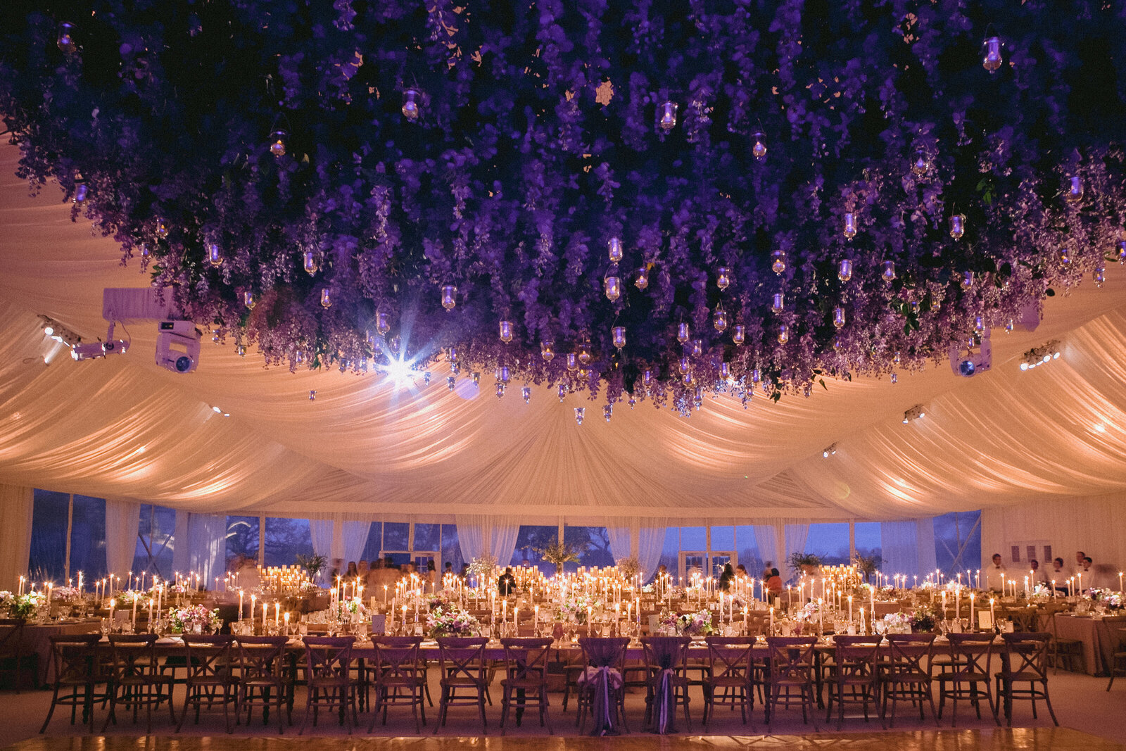 tented-outdoor-wedding-lavender-purple-tent