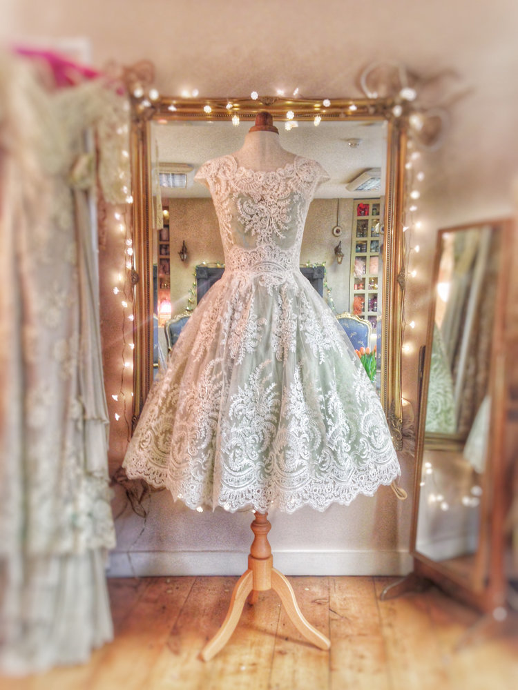 Venetia_mint_green_lace_tealength_wedding_dress_JoanneFlemingDesign_web