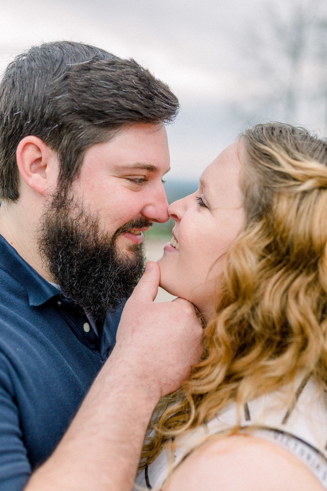 Intimate moment between couple captured by Staci Addison Photography