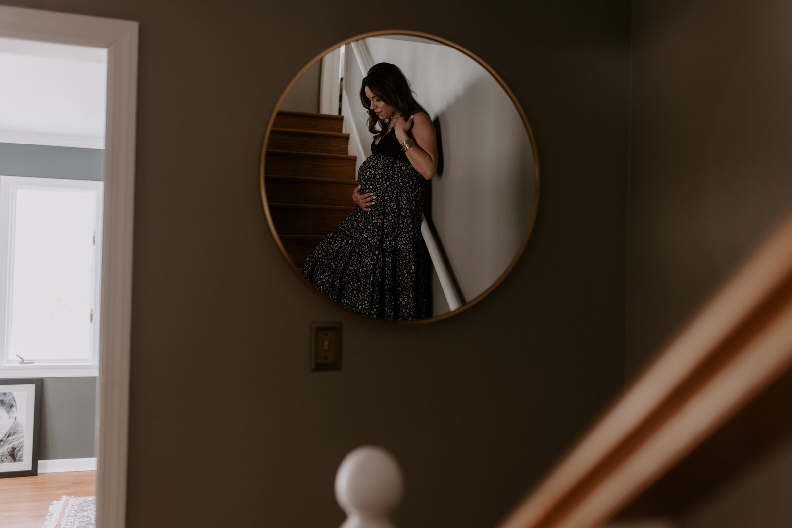 Indianapolis Winter In Home Maternity Session - Cooper-21