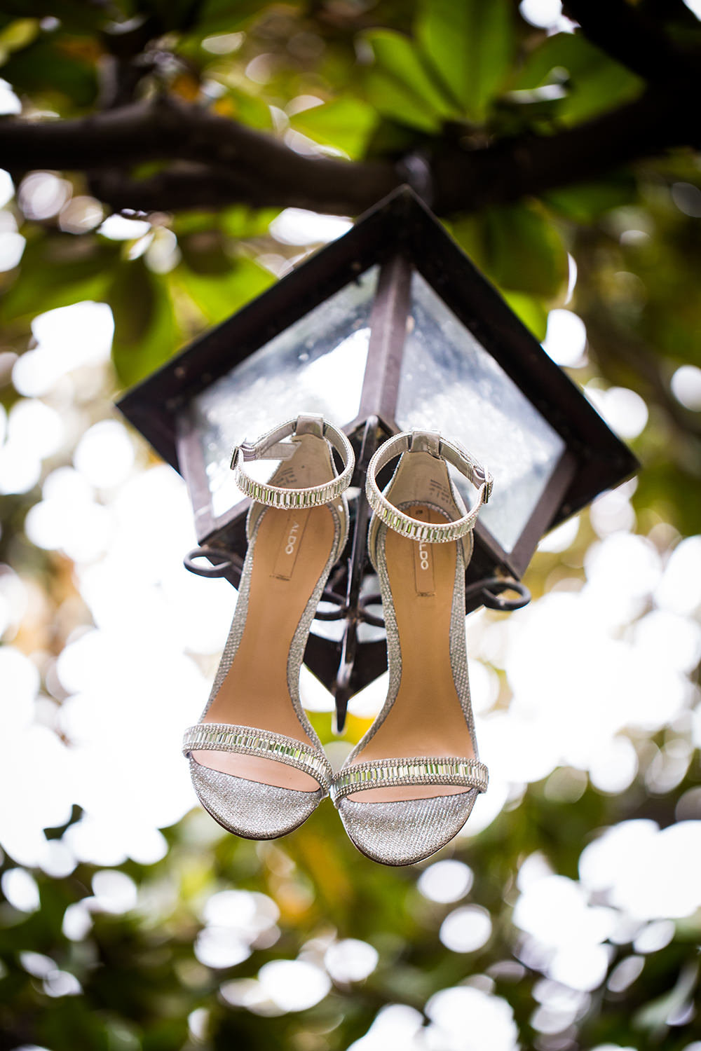 Wedding shoes detail photo